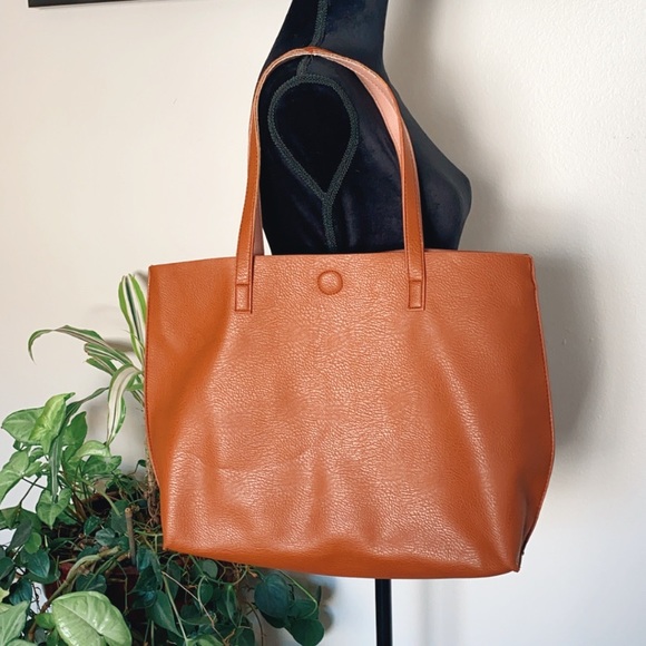 G.H. Bass & co Tan and pink interior Tote Purse - Picture 9 of 9